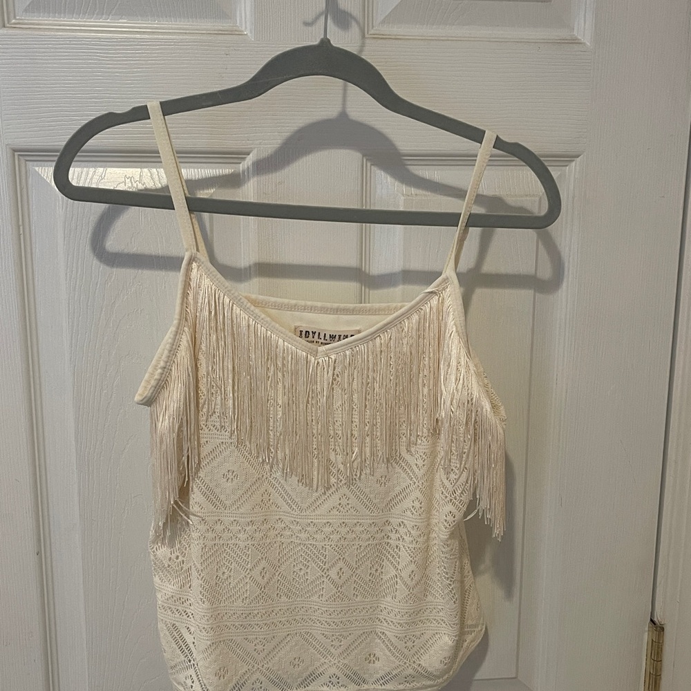 Idyllwind Cream Fringe Camisole
